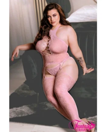 Sheer Blushing Beauty Bodystocking & G-String by Fantasy Lingerie