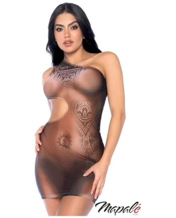 Sheer Tattoo Dress by Maple