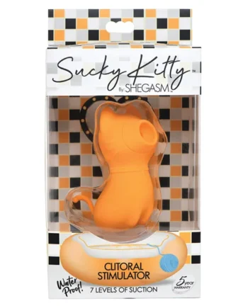 Shegasm Sucky Kitty 7X Clitoral Stimulator - Orange