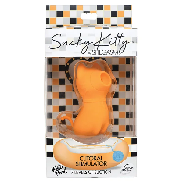Shegasm Sucky Kitty 7X Clitoral Stimulator - Orange