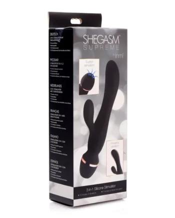 Shegasm Supreme 3 in 1 Silicone Suction Rabbit Vibe