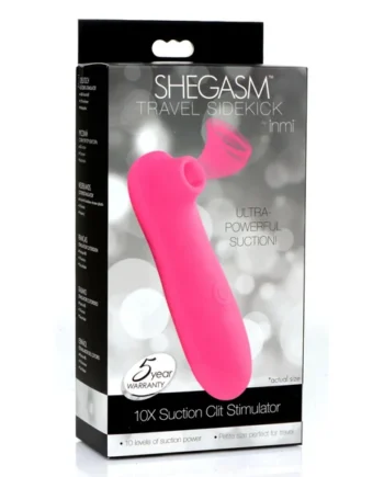 Shegasm Travel Sidekick 10x Suction Clit Stimulator - Pink
