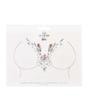 Shots Bliss Dazzling V Cleavage Bling Sticker O-s