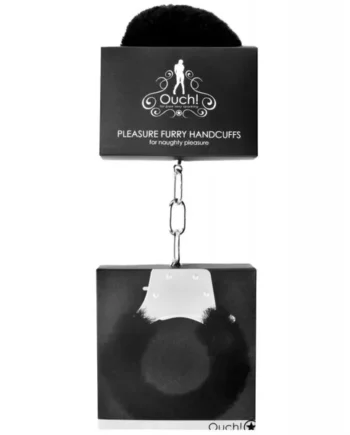 Shots Ouch Furry Pleasure Handcuffs – Black