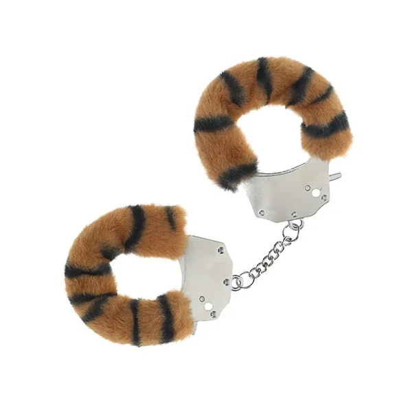 Shots Ouch! Heavy-duty Fluffy Handcuffs – Tiger