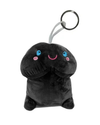 Shots Short Penis Plushie - Black 4" / 10 cm