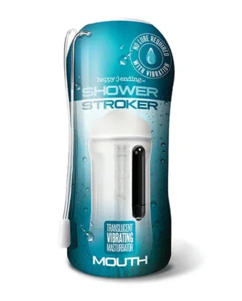 Shower Stroker Vibrating Mouth – Clear