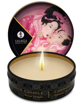 Shunga Aphrodisia Mini Candlelight Massage Candle - 1 Oz Roses