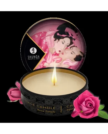 Shunga Massage Candle Rose Petals