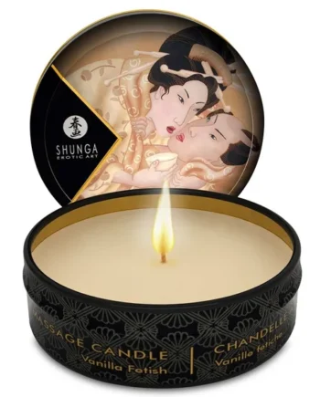 SHUNGA - MINI CARESS BY CANDELIGHT VANILLA MASSAGE CANDLE 30 ML