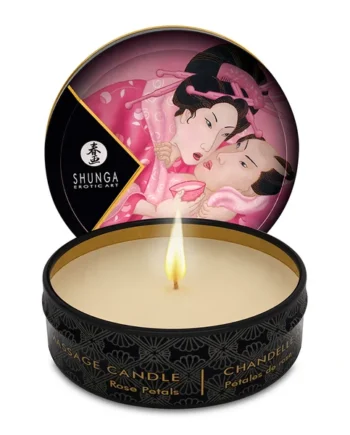 Shunga – Mini Massage Candle 1oz – Aphrodisia Roses