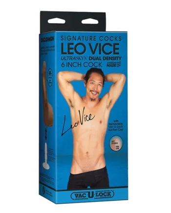 Signature Cocks 6" Ultraskyn Cock W-removable Vac-u-lock Suction Cup - Leo Vice