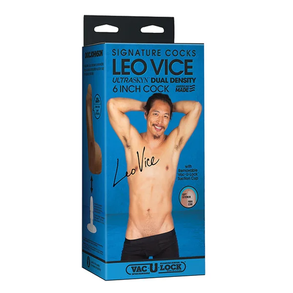 Signature Cocks 6" Ultraskyn Cock W-removable Vac-u-lock Suction Cup - Leo Vice