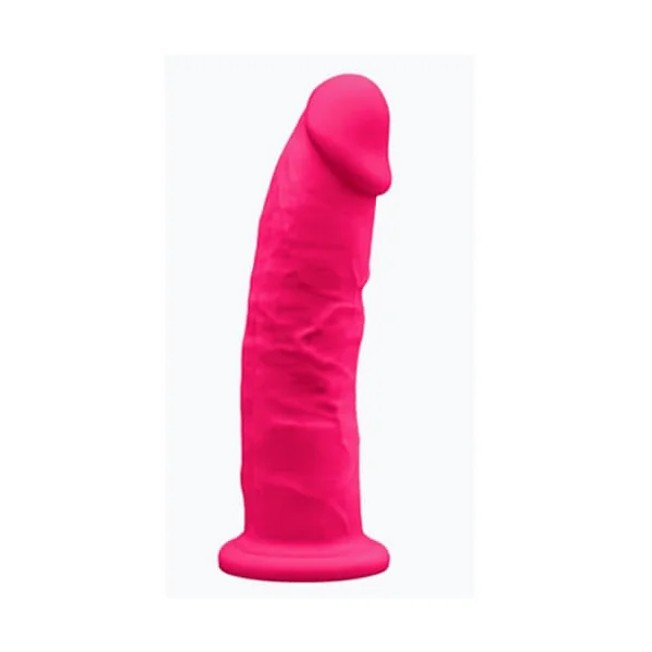 SilexD 9 inch Realistic Silicone Dual Density Dildo with Suction Cup Pink