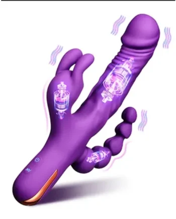 Silicone 3-1 vibrator - clitoral Massager