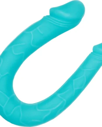 Silicone AC/DC Double Dong by CalExotics - Teal