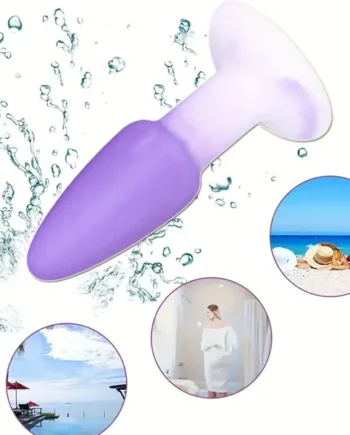 Silicone Anal Plug With Strong Suction Cup Prostate Massager Training