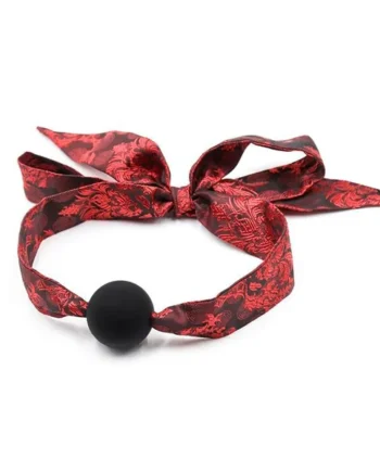 Silicone Ball Gag Red/Black