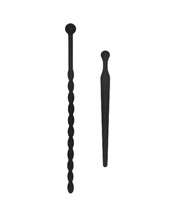 SILICONE BEGINNERS PLUG SET URETHRAL SOUNDING BLACK