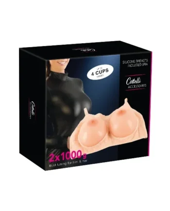 Silicone Breasts with Bra 1000g