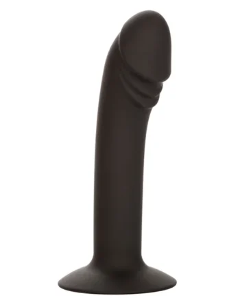 Silicone Curved Anal Stud - Black