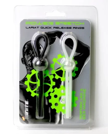 Silicone Lasso/ bolo Rings 2 Pack Black,White