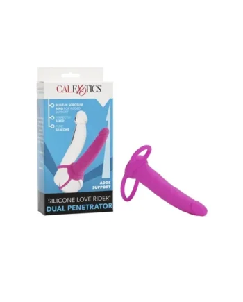 Silicone Love Rider Dual Penetrator – Pink