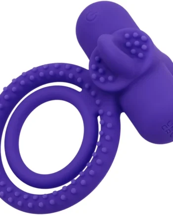Silicone Rechargeable Dual Climaxer Vibrating Cock Ring By CalExotics
