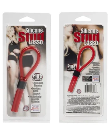 SILICONE STUD LASSO RED