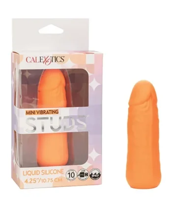 Silicone Studs Mini Vibrating Studs – Orange