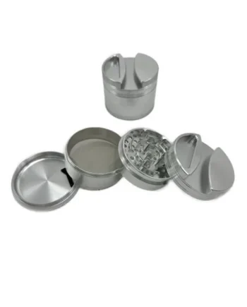 Silver Easy Handle/ Paper Holder 4pc Grinder