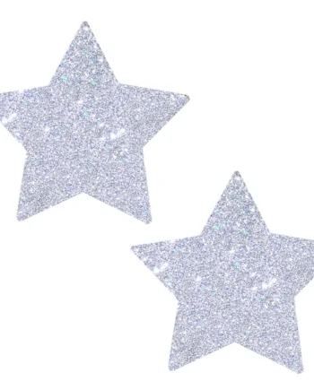 Silver Pixie Dust Glitter Starry Nights Nipztix Pasties