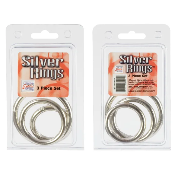 SILVER RING 3 PIECE SET