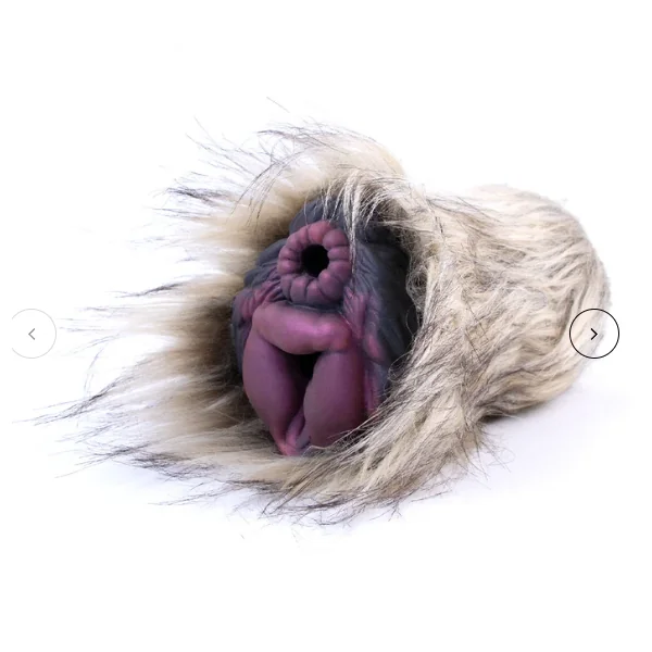 Simulation Fur Animal Vagina Anus Dual Channel Male Fantasy Masturbator