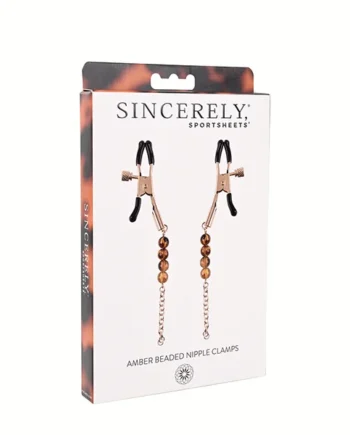 SINCERELY AMBER BEADED NIPPLE JEWELRY