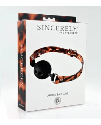 Sincerely Amber Breathable Ball Gag by Sportsheets
