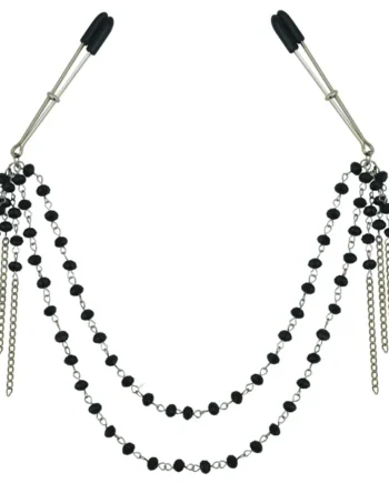 Sincerely Black Jeweled Nipple Clips