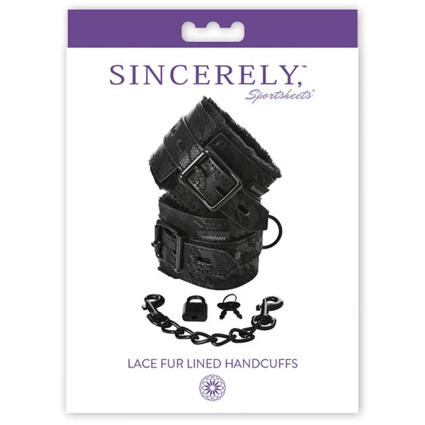 Sincerely Lace Fur Lined Handcuffs