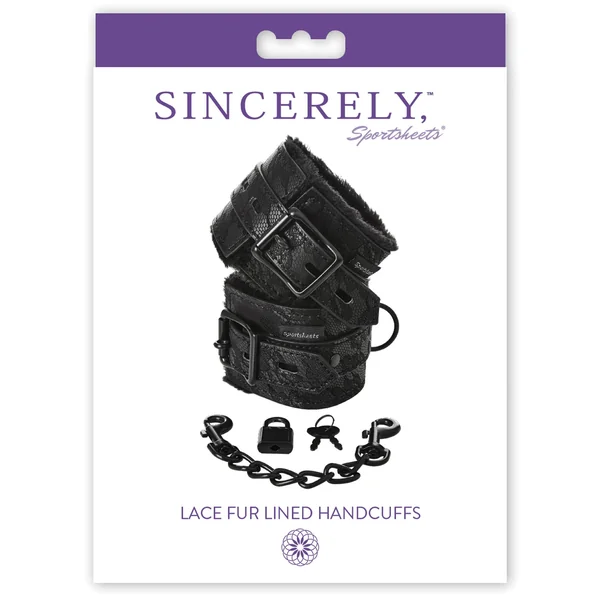 Sincerely Lace Fur Lined Handcuffs