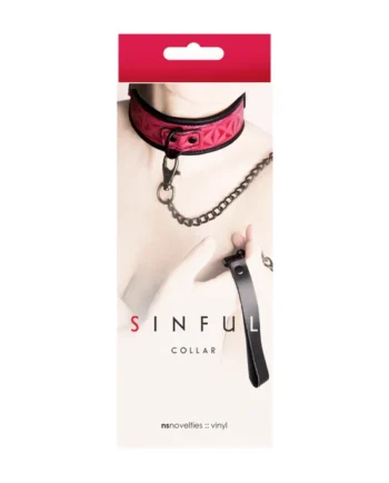 SINFUL 2IN COLLAR PINK