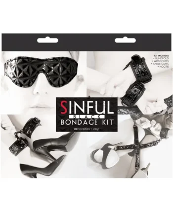 SINFUL BONDAGE KIT BLACK