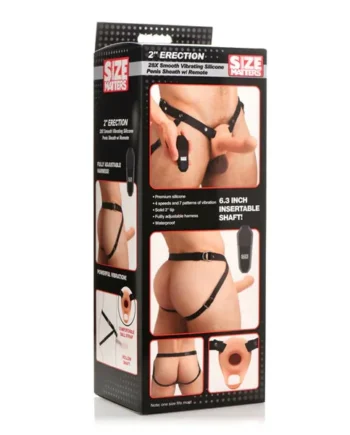 Size Matters 2" Erection 28x Vibrating Hollow Strap On by XR