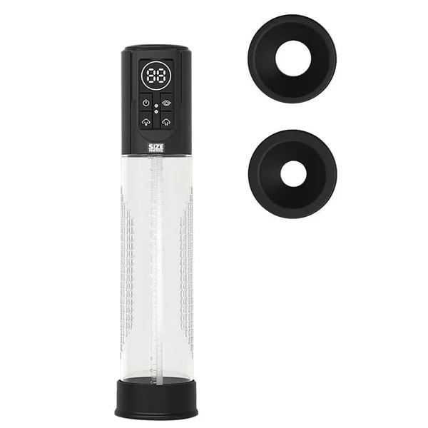Size Matters Automatic LCD USB Penis Pump, Clear