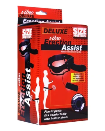 Size Matters Deluxe Vibro Erection Assist Hollow Silicone Strap-On