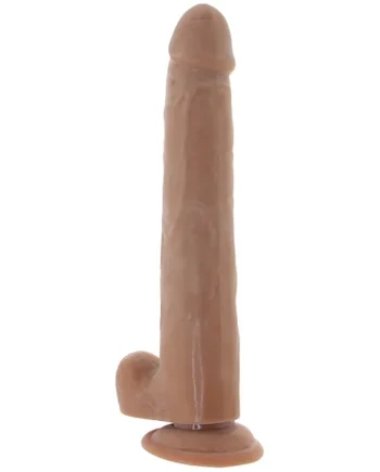 Size Queen 10 Inch Dildo in Brown