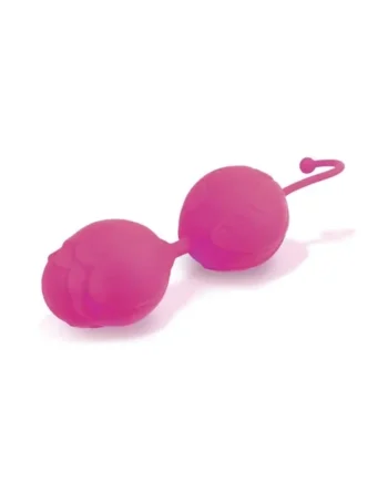 S-Kegels Silicone Textured Kegel Trainers With Internal Balls Pink