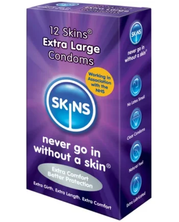 SKINS - CONDOM EXTRA LARGE 12 PACK
