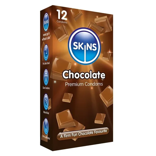 Skins Condoms Chocolate 12 Pack International 1