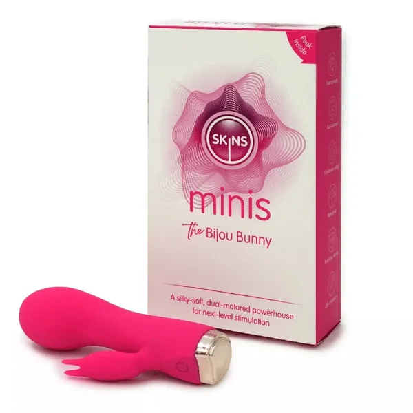 Skins Mini The Bijou Bunny G-Spot and Clitoris Stimulator Rechargeable Vibrator