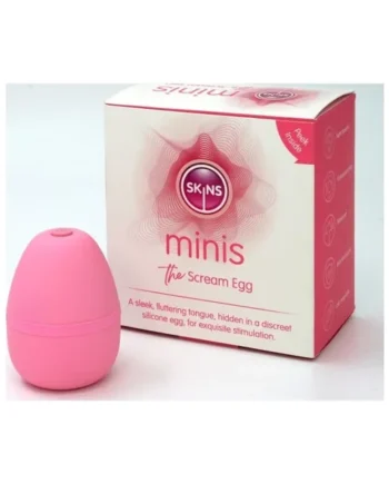 Skins Minis – The Scream Egg Rechargeable Stimulator Pink